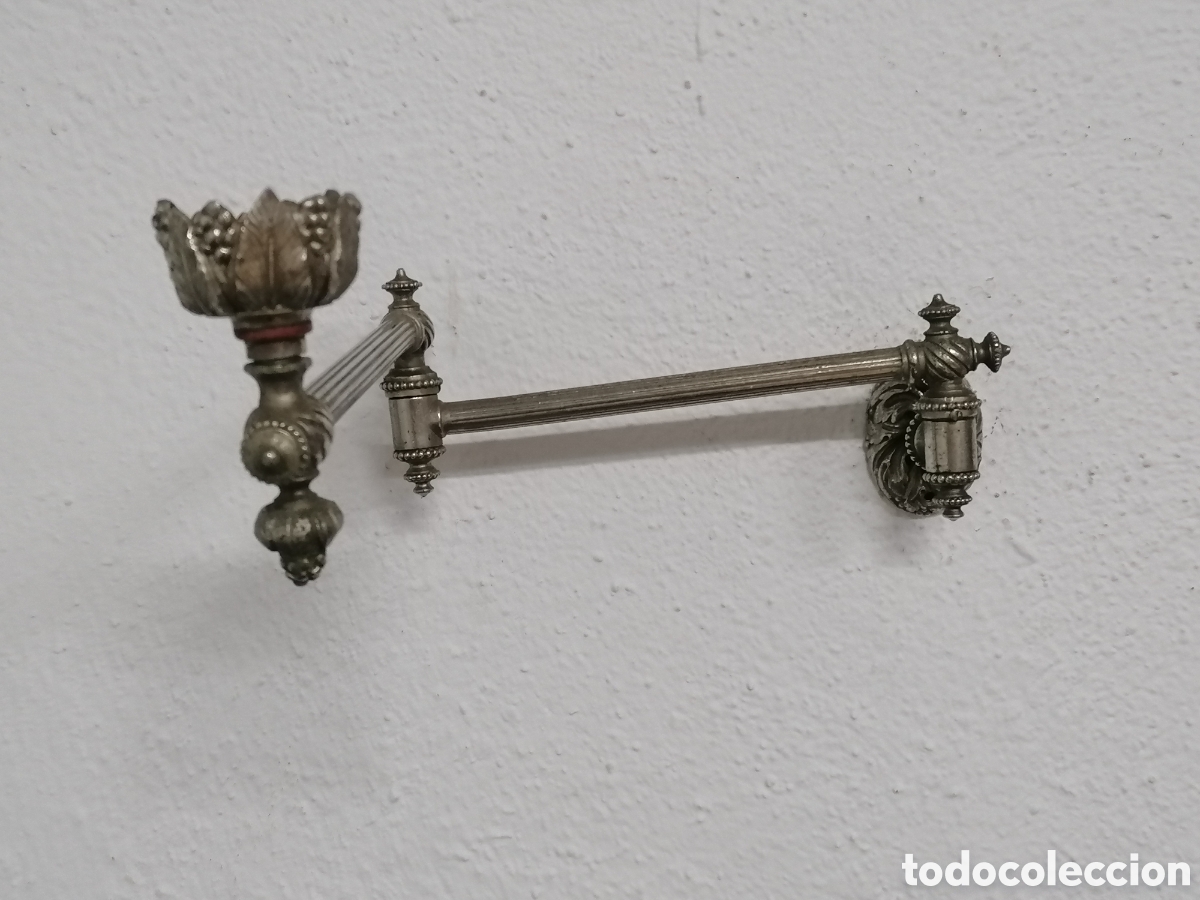 Antig&uuml;edades: Candelabro de pared articulado antiguo