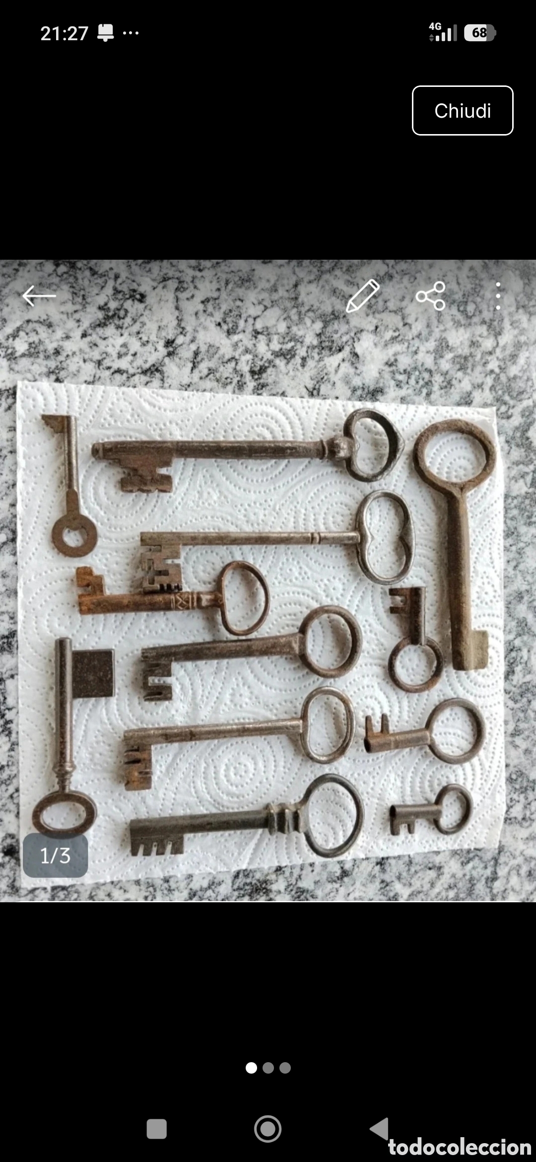 Antig&uuml;edades: Lotto chiavi antiche