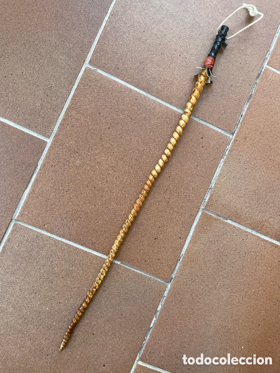 Antig&uuml;edades: Antigua fusta de verga de Toro. Picha de toro.