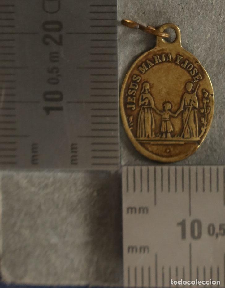 Antig&uuml;edades: MEDALLA. SAGRADA FAMILIA. CORAZONES DE JSUS Y MARIA ESPIRITU SANTO ROMA. SIGLO XIX