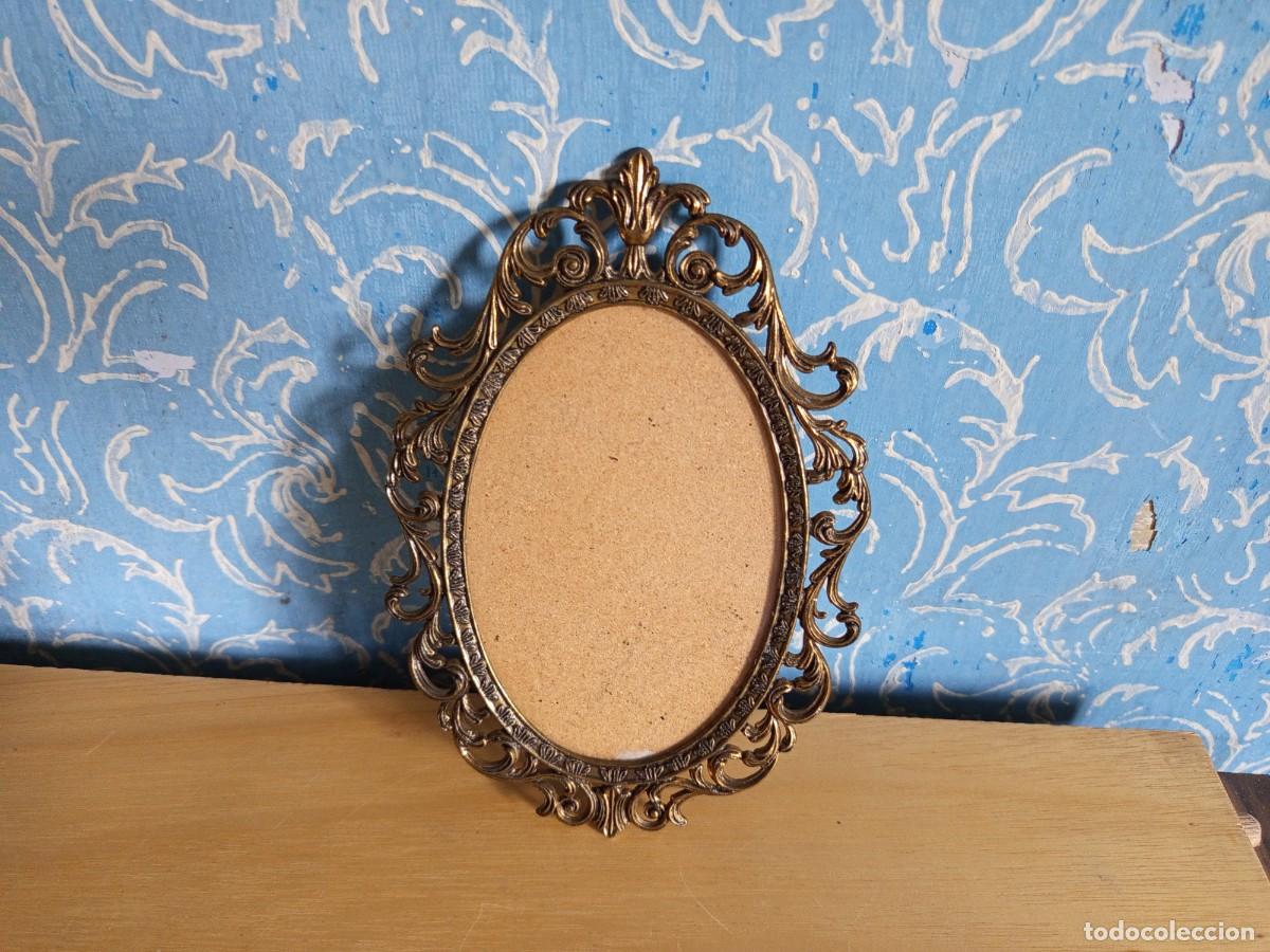 Antig&uuml;edades: Marco de lat&oacute;n italiano ornamentado decoraci&oacute;n cl&aacute;sica.antiguo