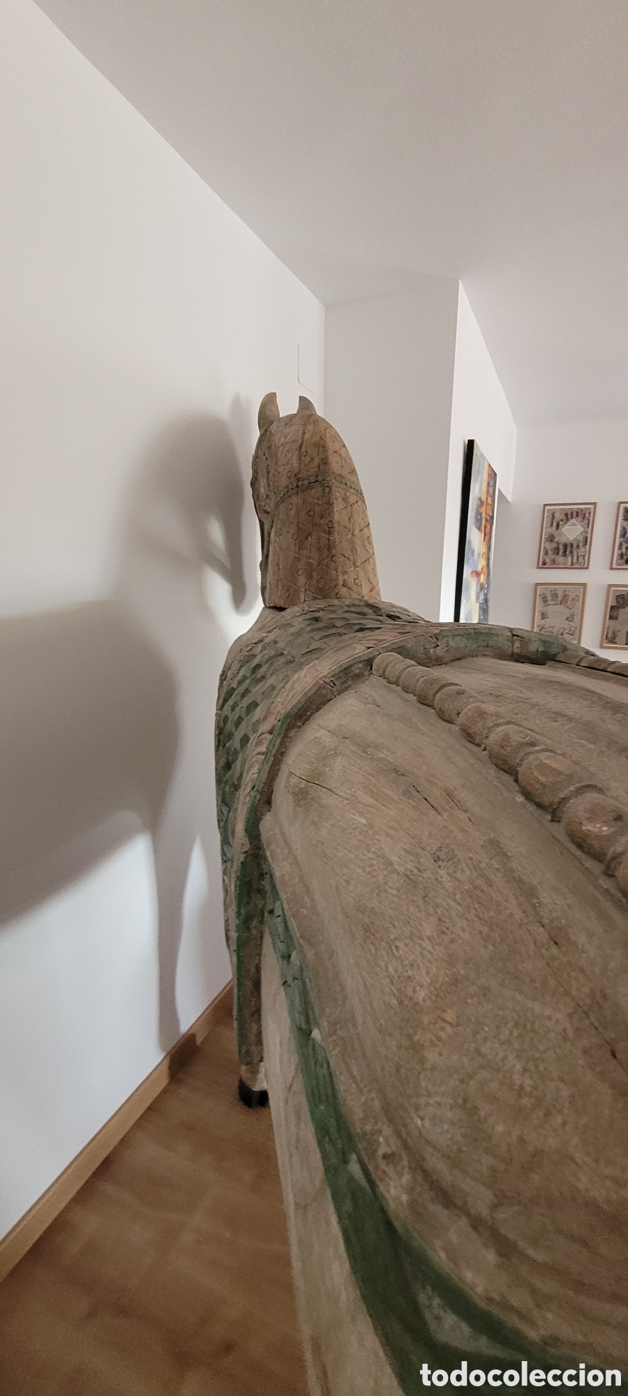 Antig&uuml;edades: Caballo madera tama&ntilde;o real - Foto 3