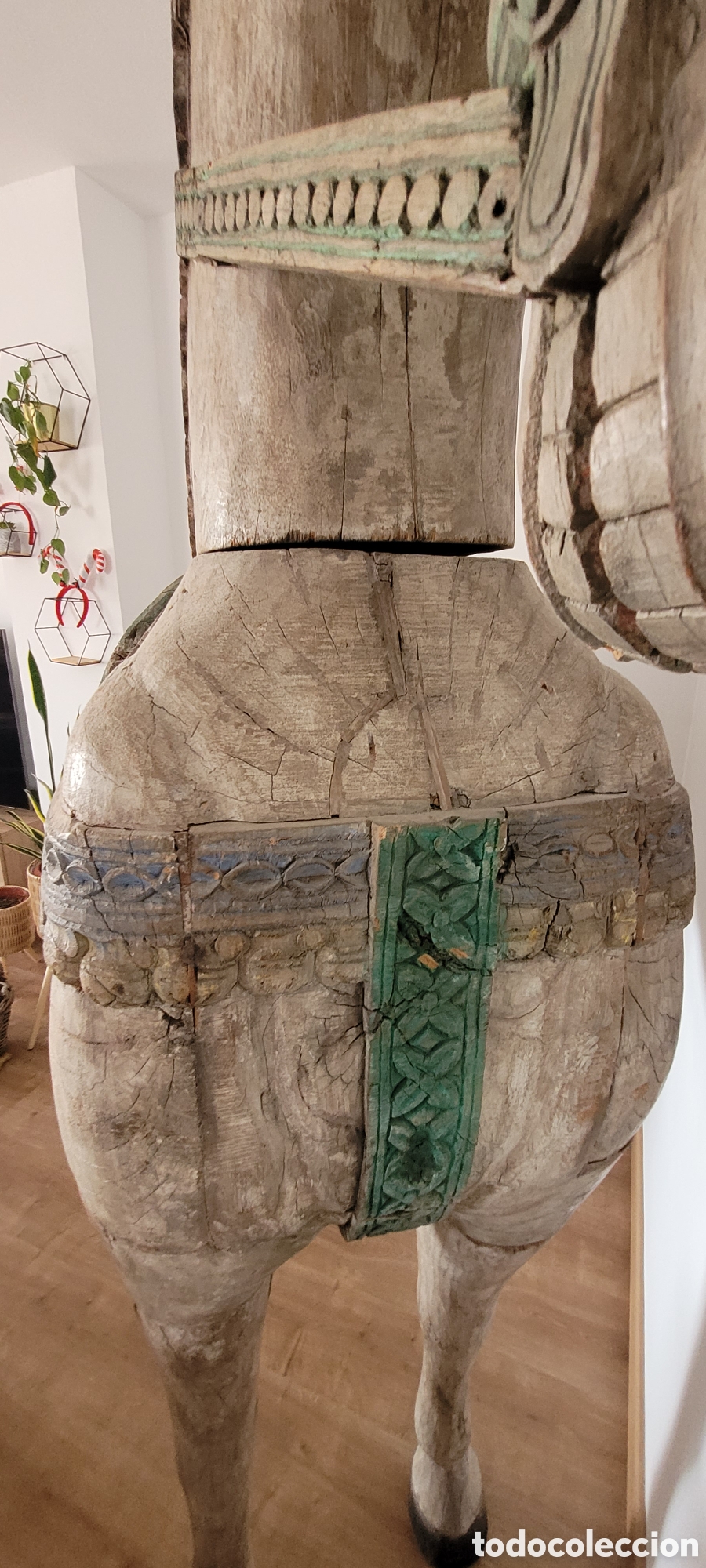 Antig&uuml;edades: Caballo madera tama&ntilde;o real - Foto 4