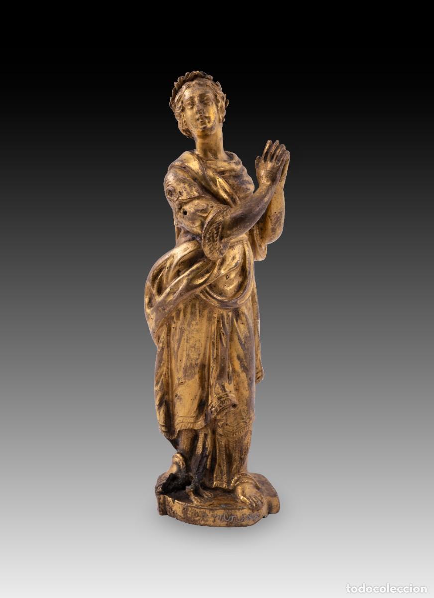 Antig&uuml;edades: Esperanza. Bronce sobredorado. Posiblemente principios del siglo XVII