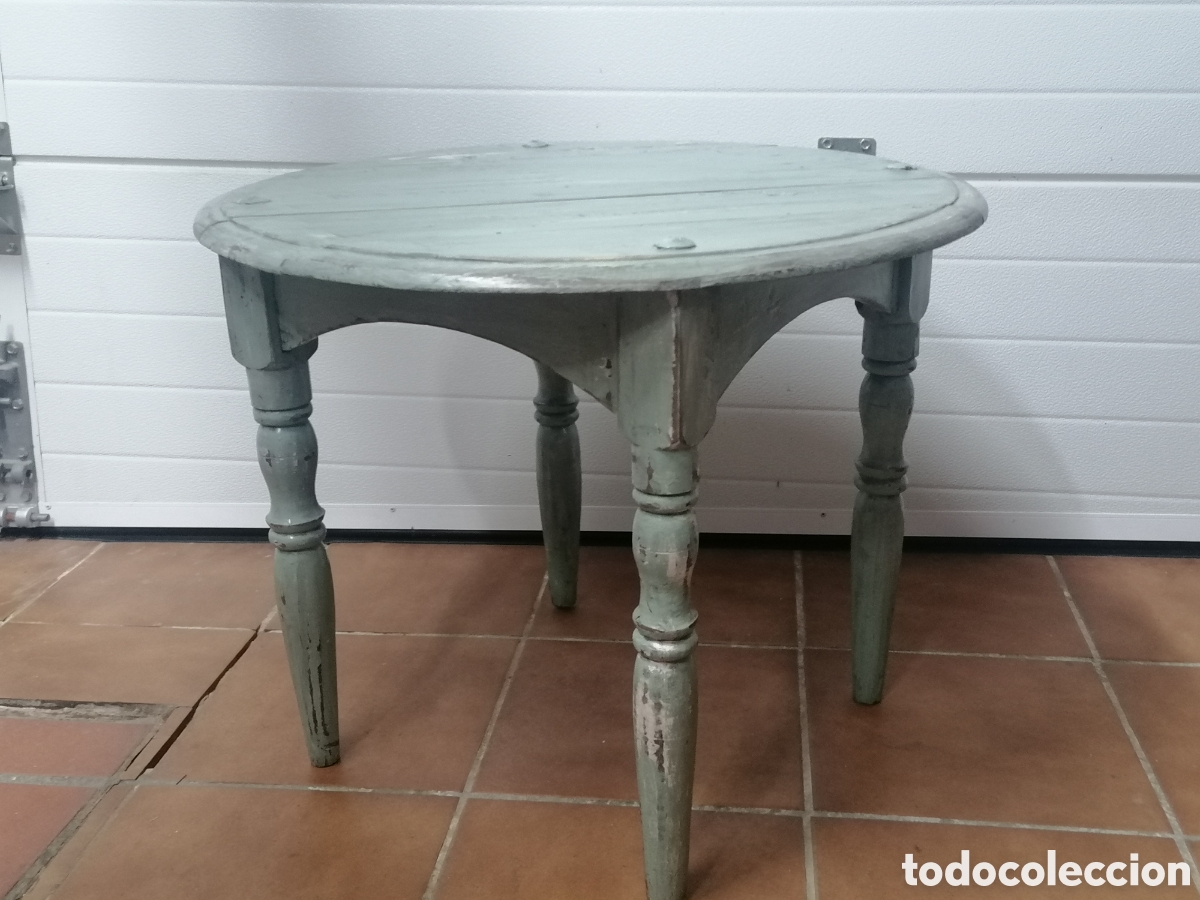 Antig&uuml;edades: Mesa auxiliar rustica antigua - Foto 2