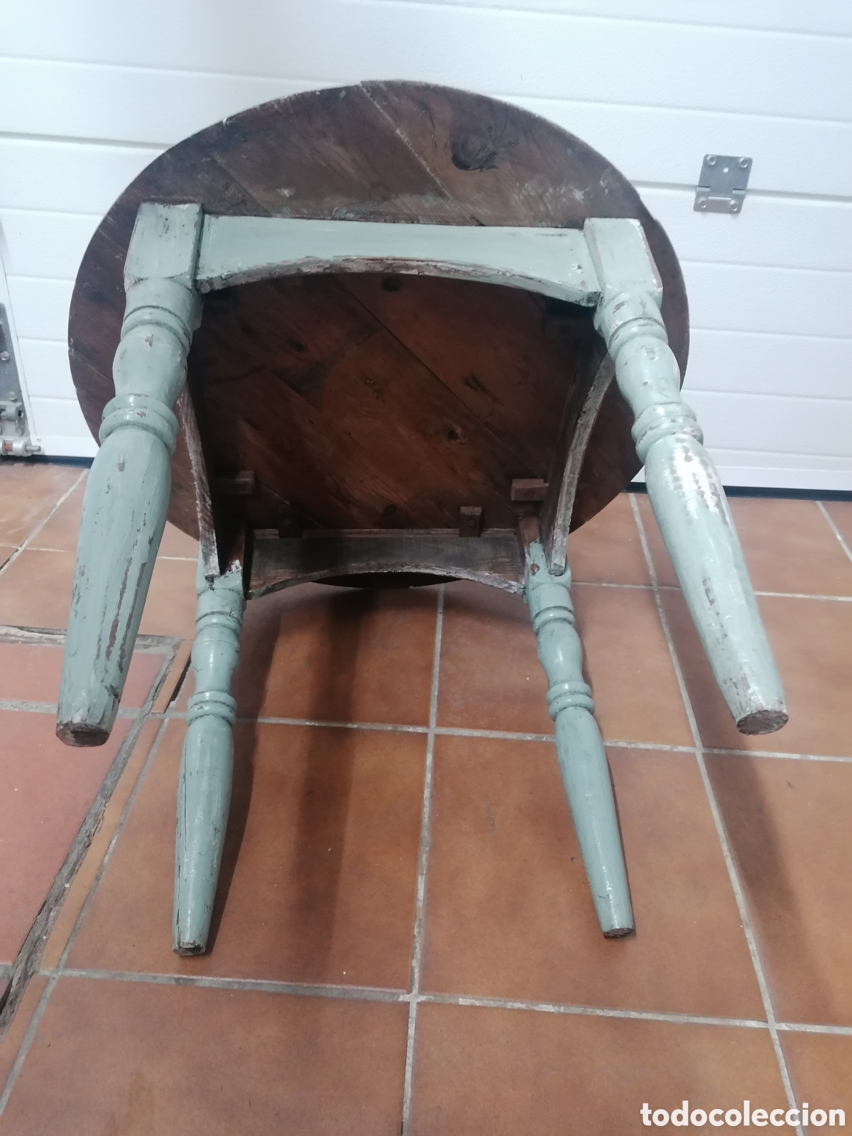 Antig&uuml;edades: Mesa auxiliar rustica antigua - Foto 6