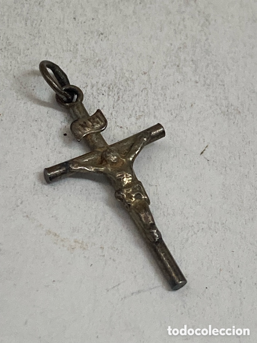 Antig&uuml;edades: Cruz de plata religiosa C576 - Foto 1