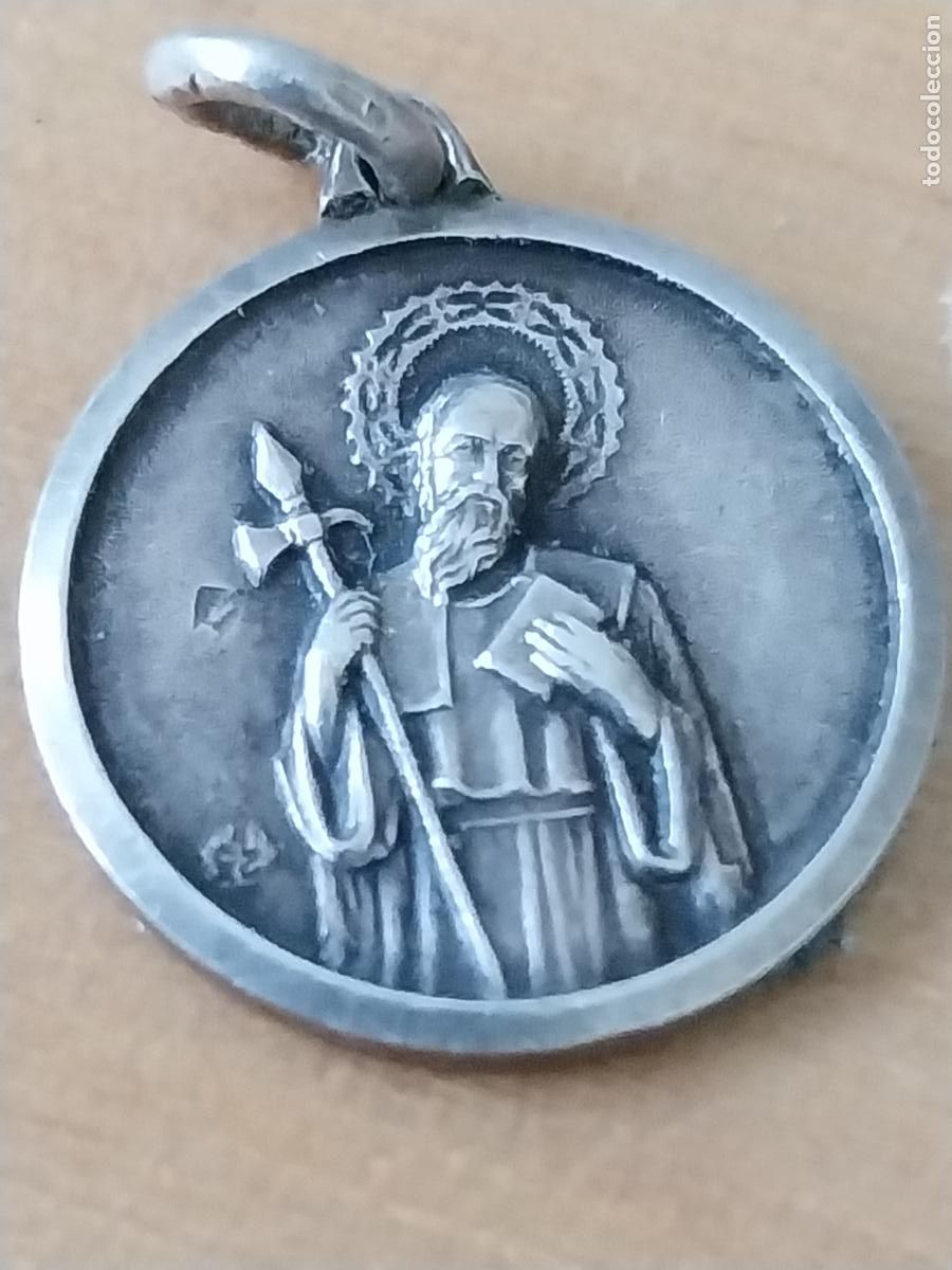 Antig&uuml;edades: SAN BENITO MEDALLA 1.60CMS ALTO VINTAGE ORIGINAL