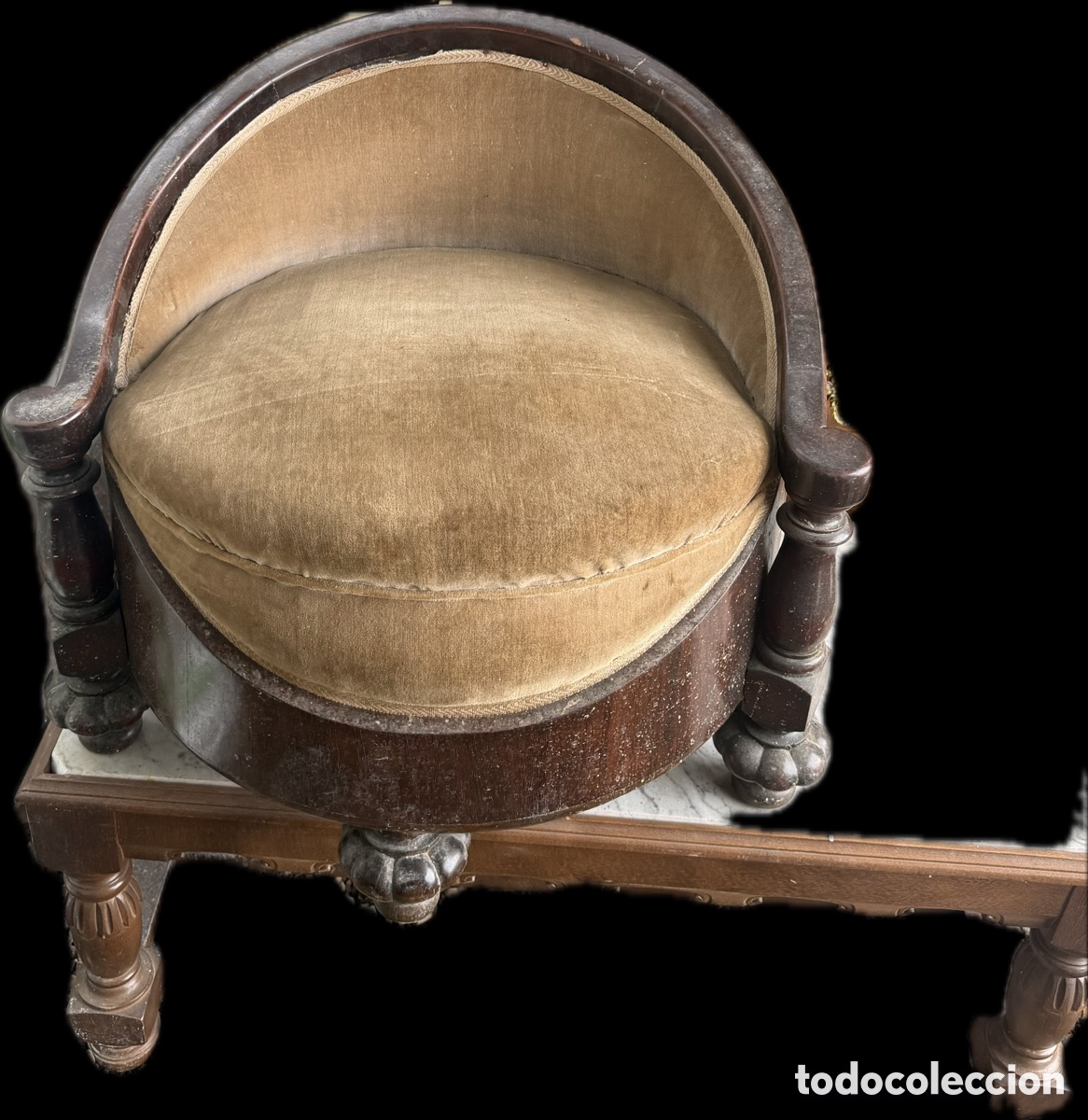 Antig&uuml;edades: Butaca antigua de estilo modernista