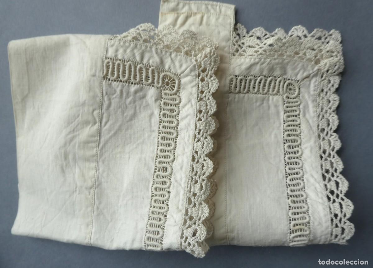 Antig&uuml;edades: ANTIGUOS PU&Ntilde;OS DE HILO FINO Y ENCAJE - IMAGEN S.XIX