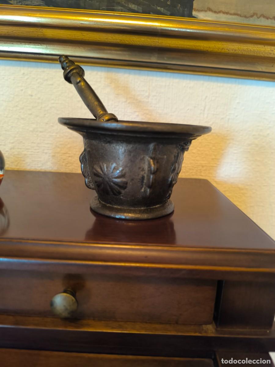 Antig&uuml;edades: Mortero de bronce antiguo - Foto 1