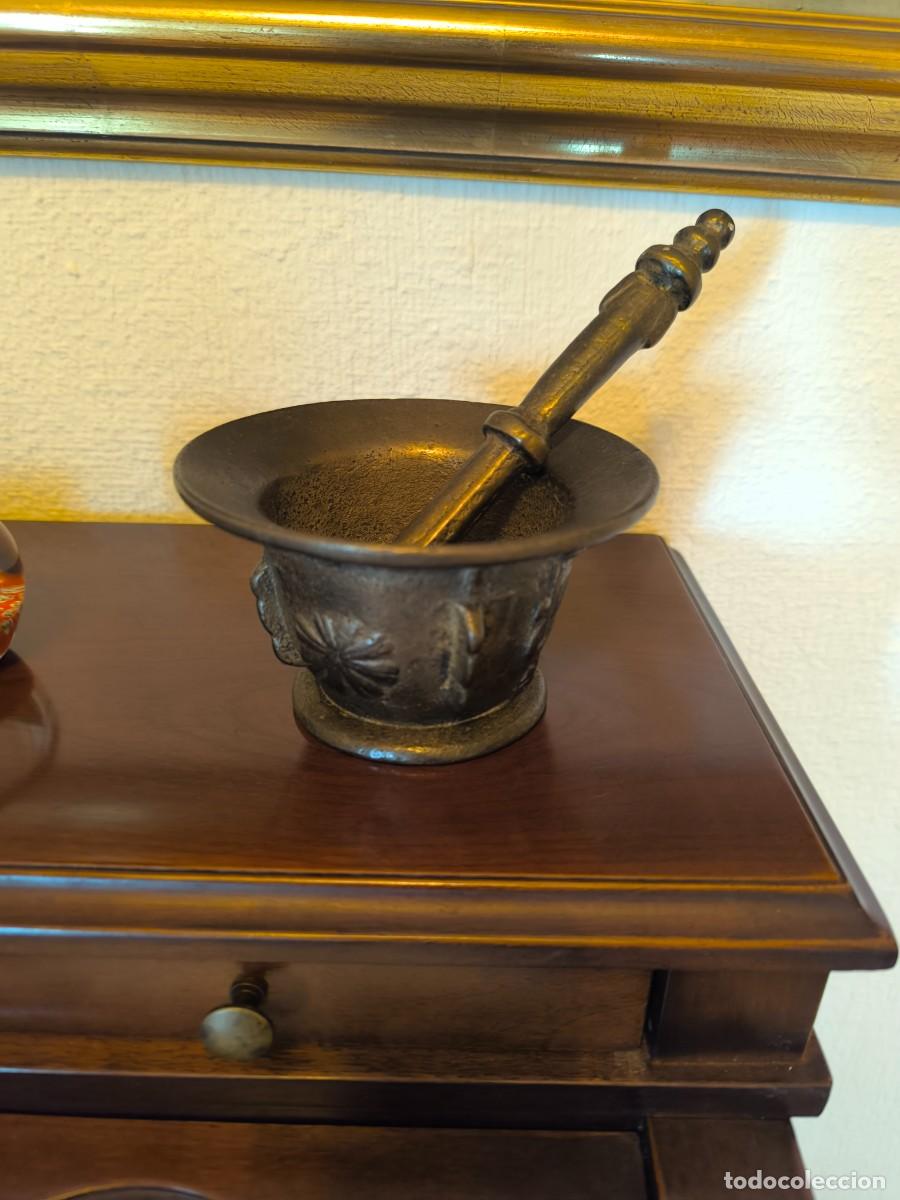 Antig&uuml;edades: Mortero de bronce antiguo - Foto 3