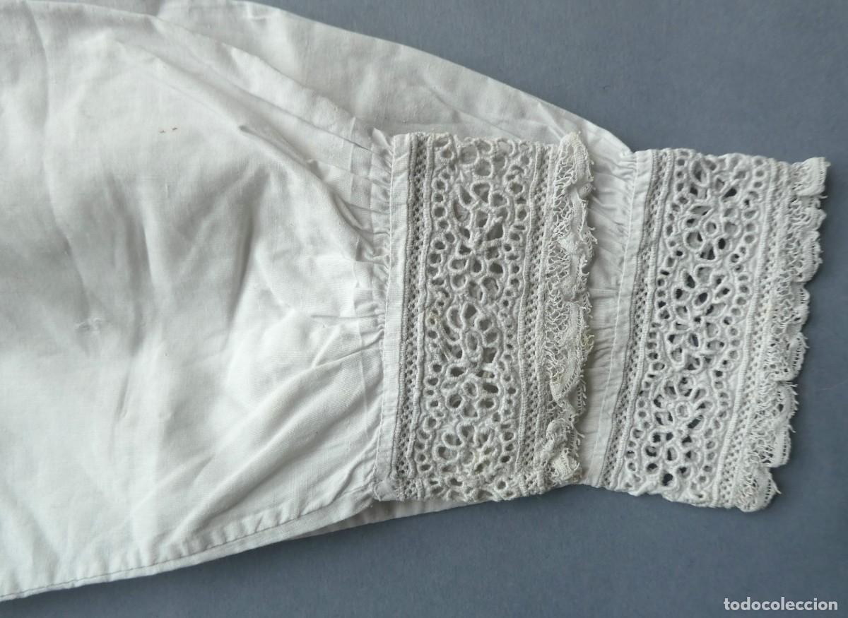 Antig&uuml;edades: ANTIGUOS MANGUITOS - PU&Ntilde;OS DE ALGOD&Oacute;N Y ENCAJE - IMAGEN S.XIX