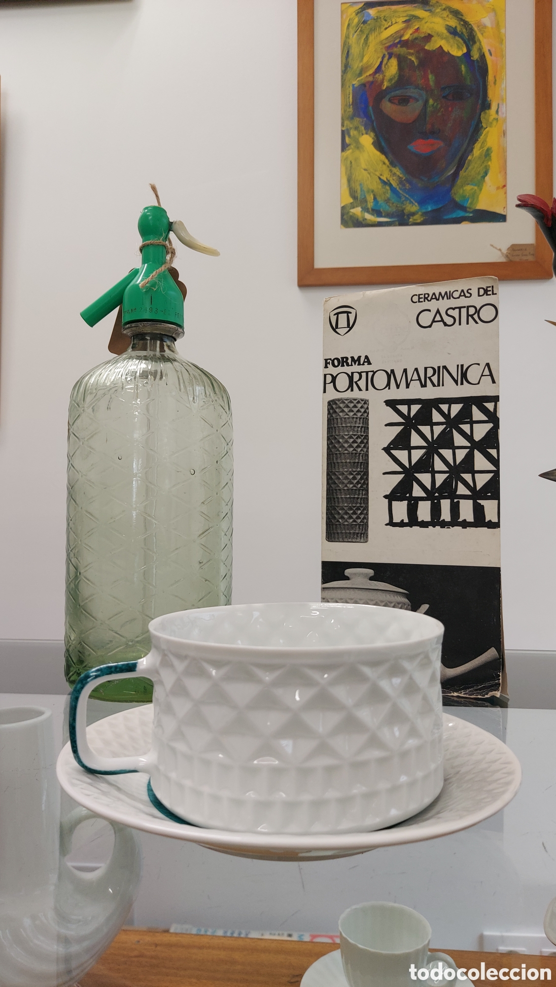 Antig&uuml;edades: Juego de desayuno Cer&aacute;micas Del Castro a&ntilde;os 60