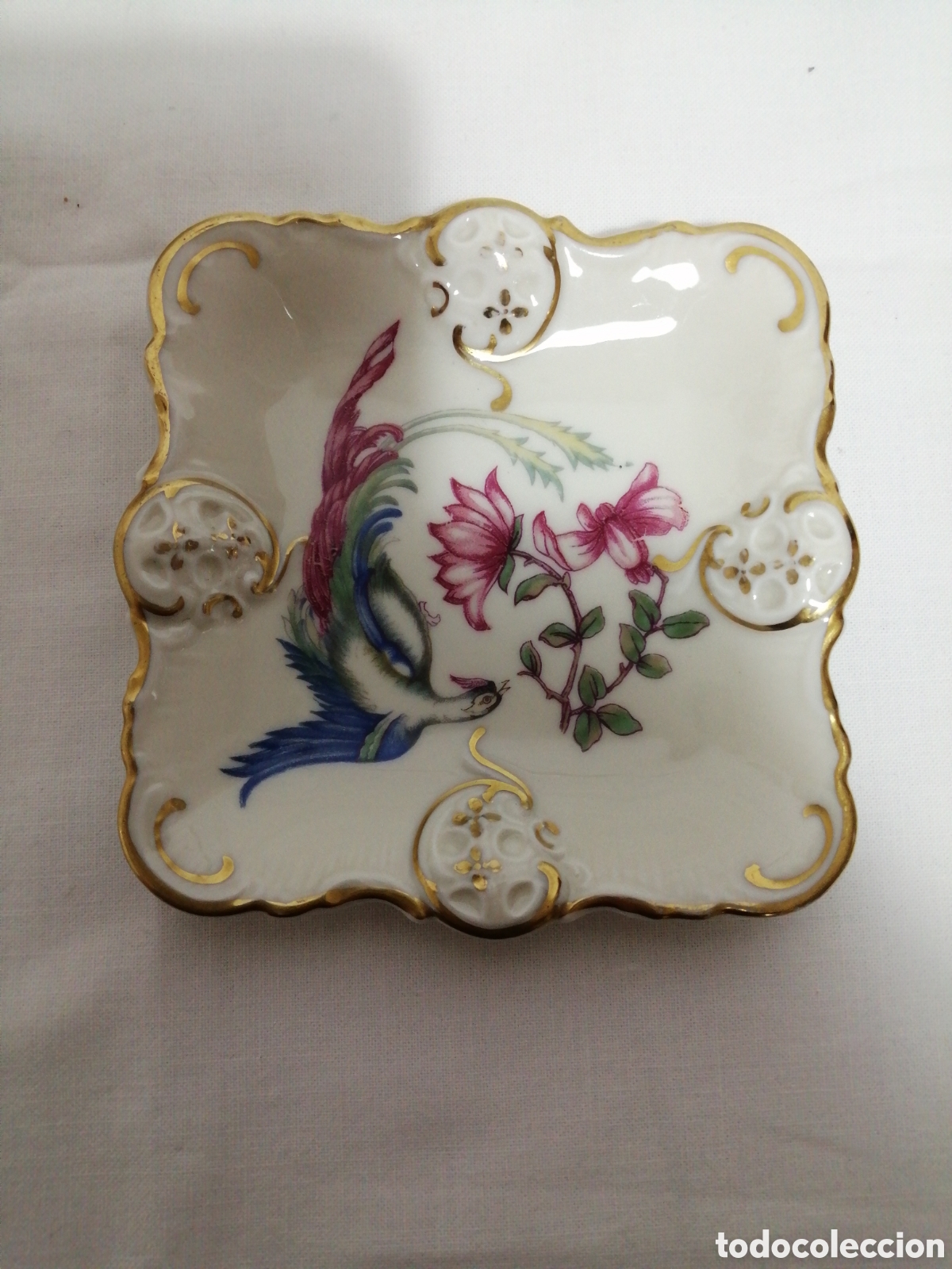 Antig&uuml;edades: Platillo de porcelana Rosenthal.