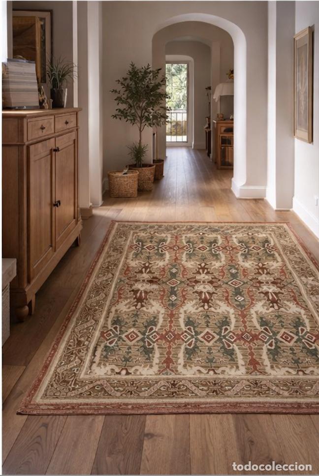 Antig&uuml;edades: Antigua Alfombra Castellana de Lana 2x3m