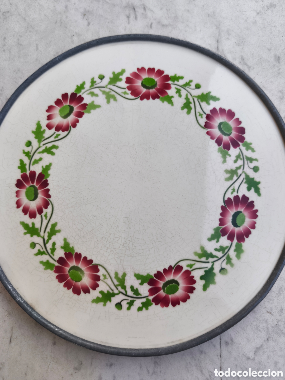 Antig&uuml;edades: Bandeja / plato antiguo de porcelana