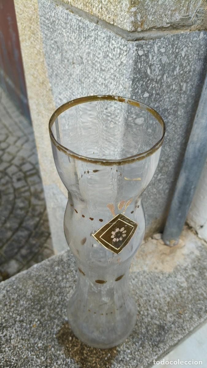 Antig&uuml;edades: Vase verre souffl&eacute; 1960