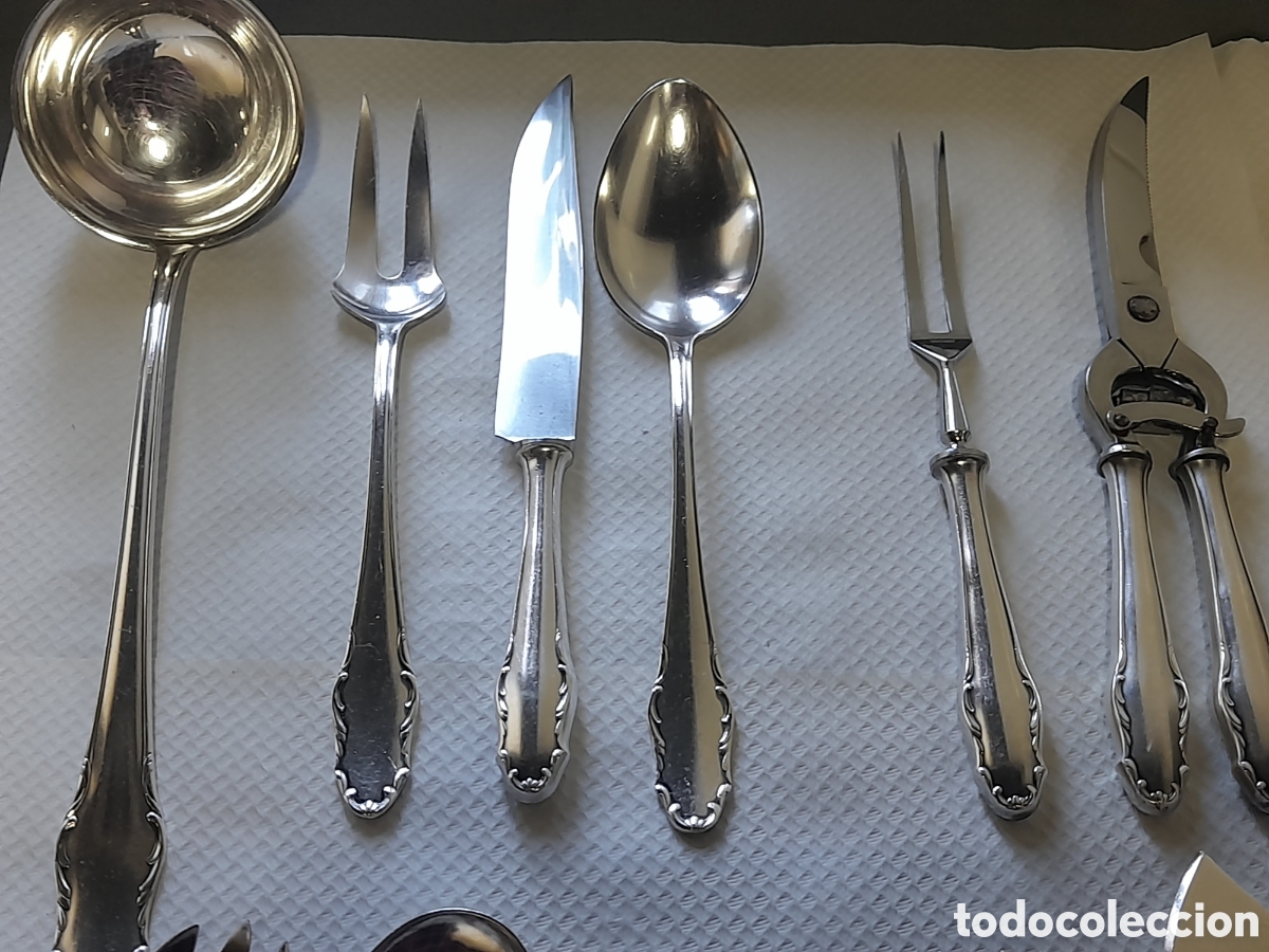 Antig&uuml;edades: Cuberter&iacute;a de plata alemana OKA 90