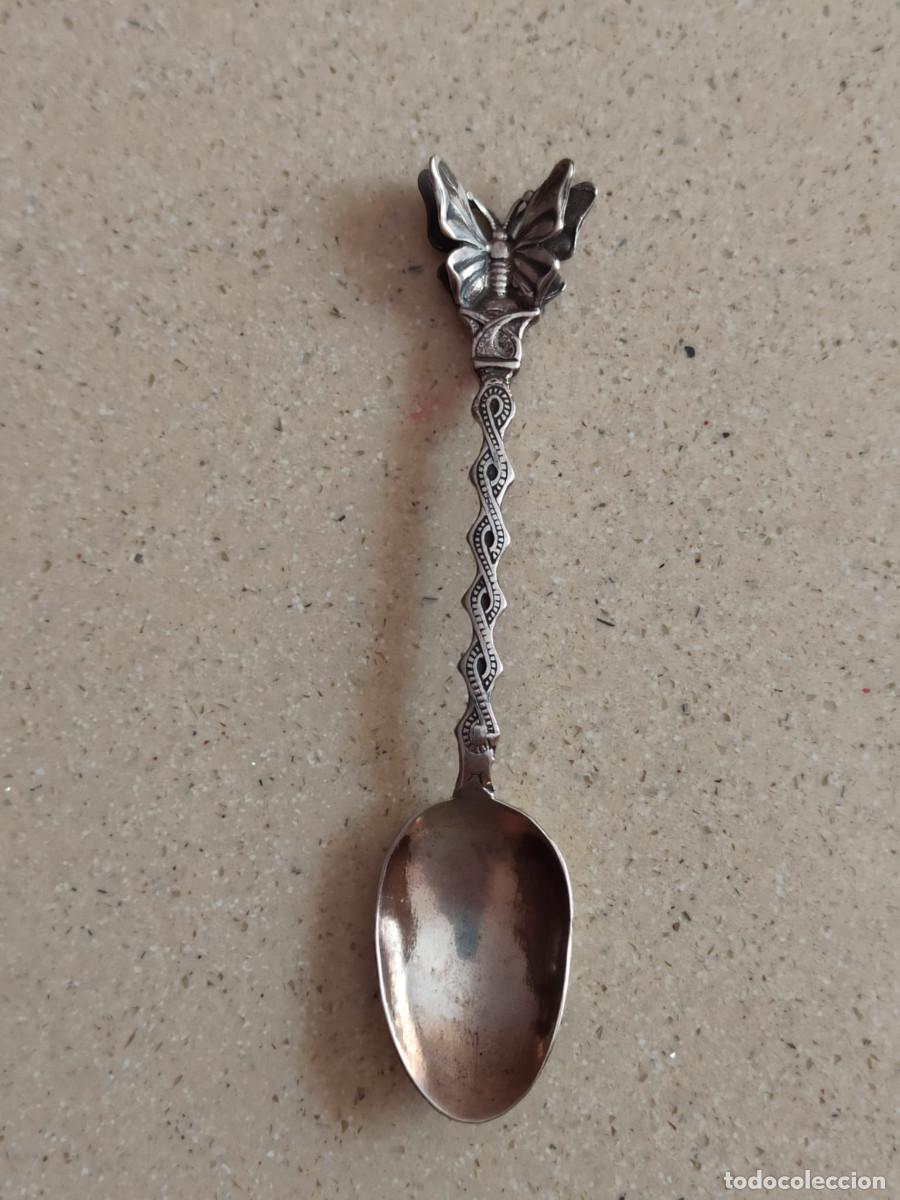 Antig&uuml;edades: Cuchara Plata Kthamar Mariposa