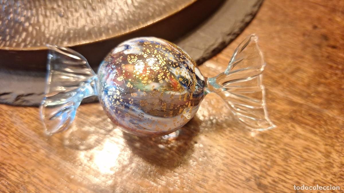 Antig&uuml;edades: Gran Caramelo de Cristal de Murano