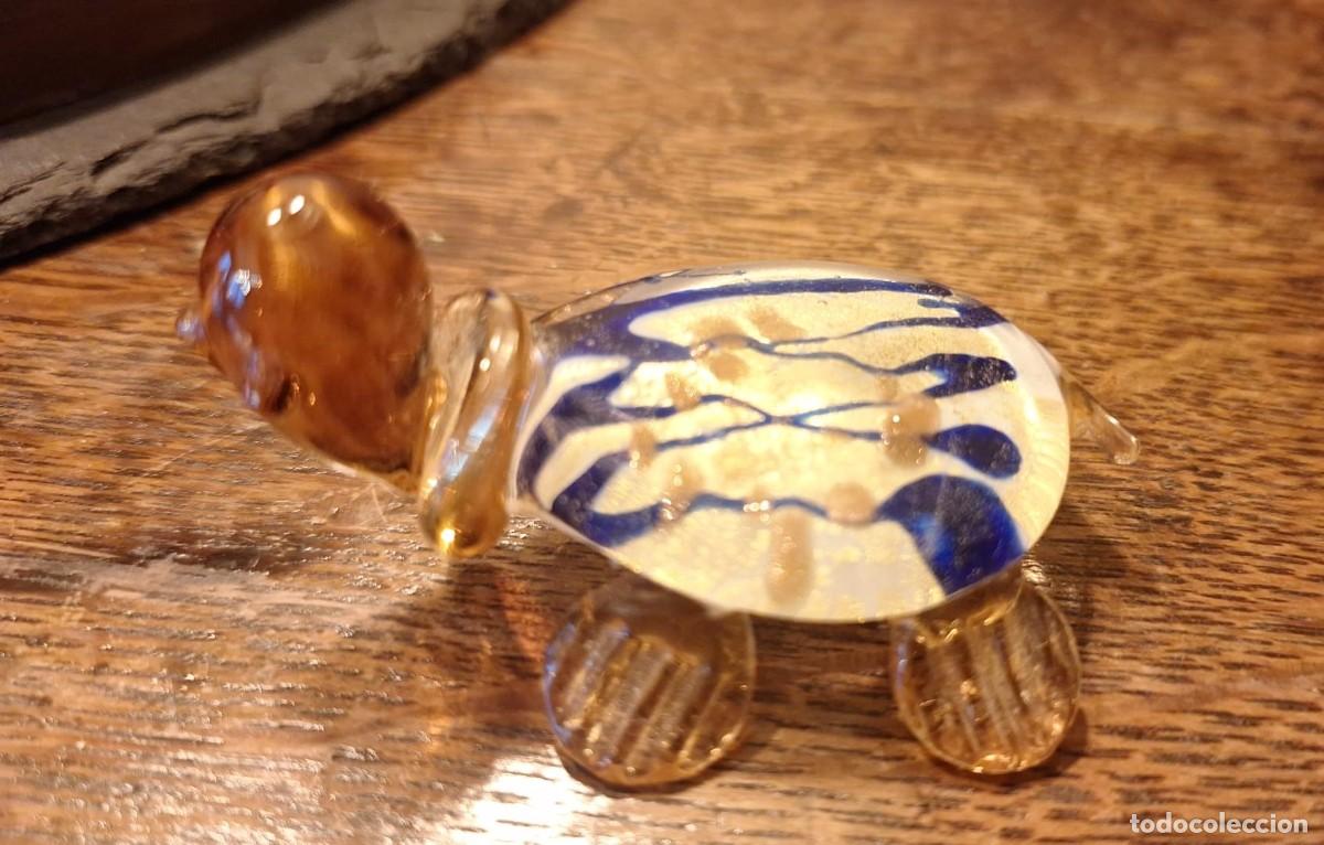 Antig&uuml;edades: Tortuga de Cristal de Murano - Foto 2