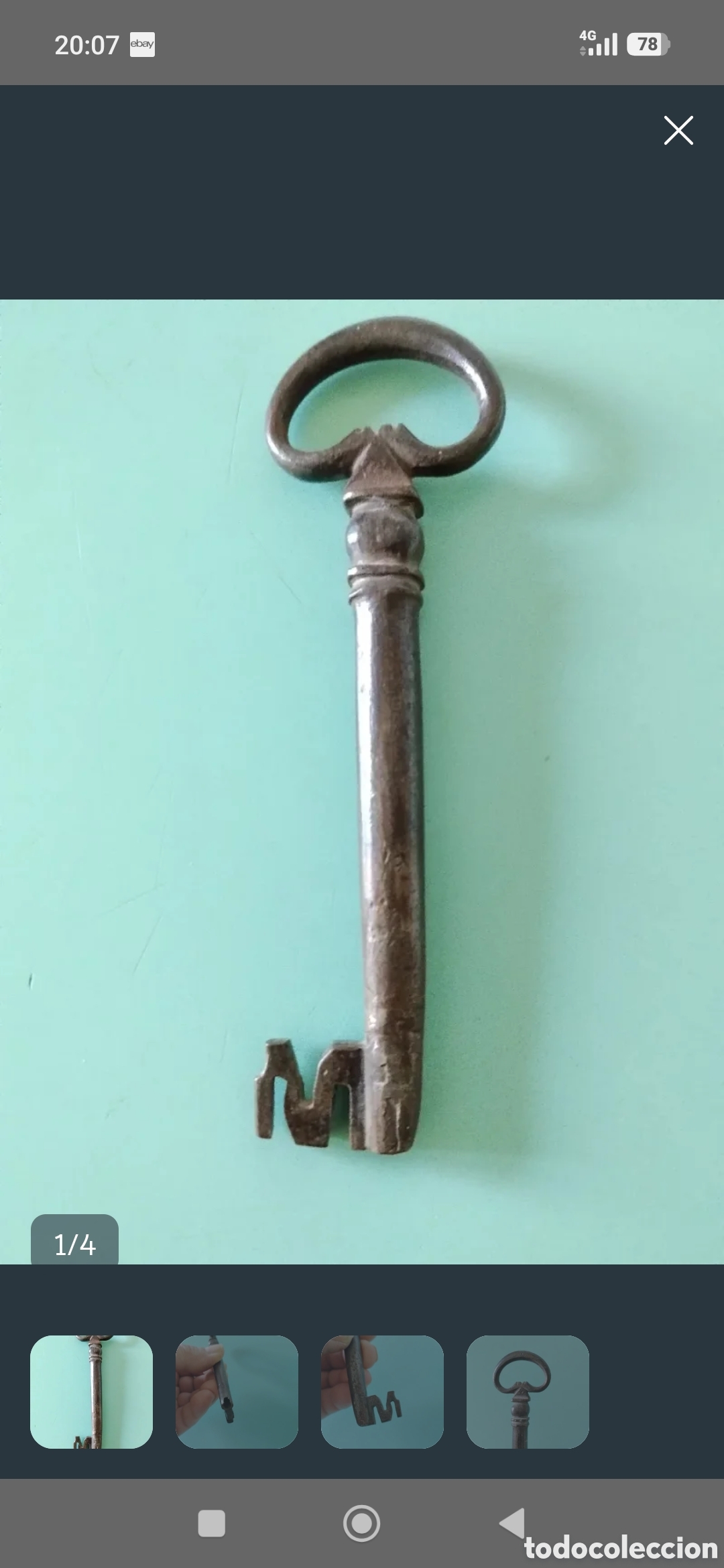 Antig&uuml;edades: Chiave epoca 700 ,piccoli difetti!