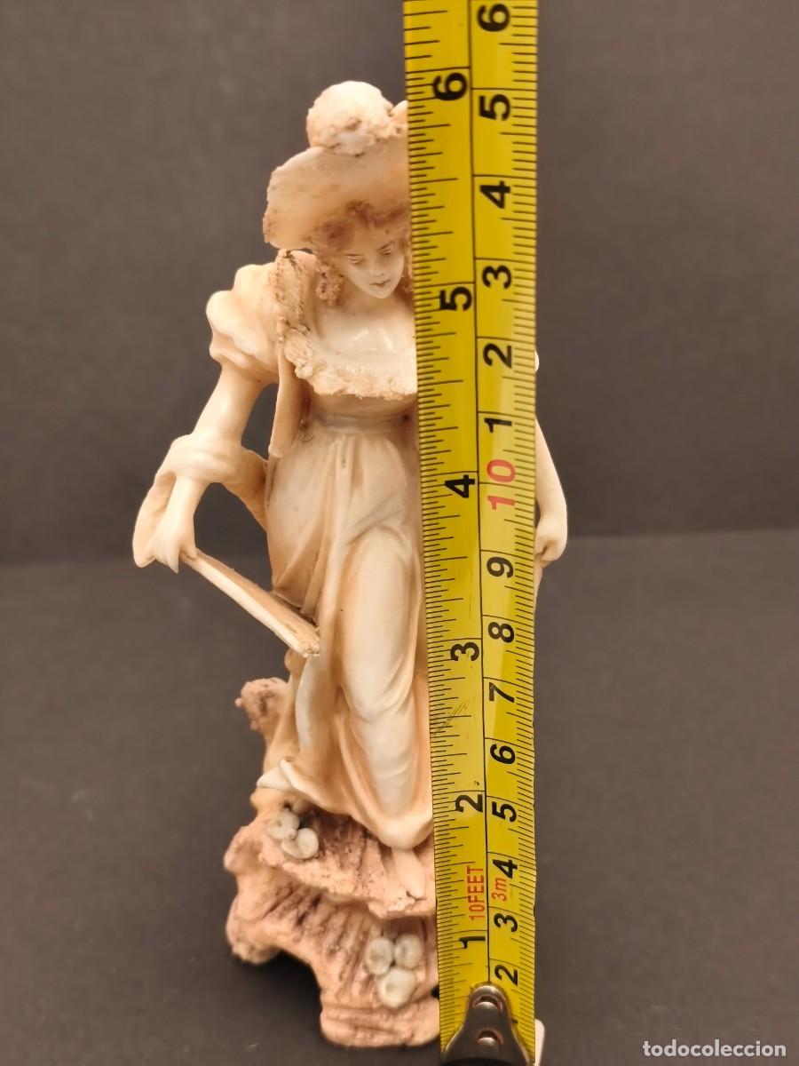 Antig&uuml;edades: FIGURA DE DAMA EN BISCUIT CIRCA 1900 - Foto 5