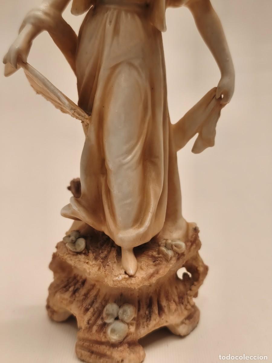 Antig&uuml;edades: FIGURA DE DAMA EN BISCUIT CIRCA 1900 - Foto 8