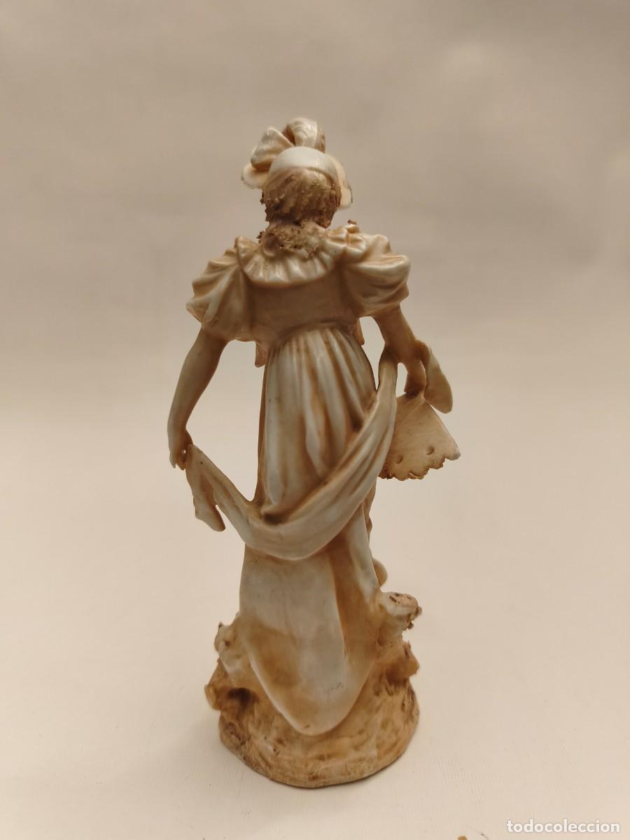 Antig&uuml;edades: FIGURA DE DAMA EN BISCUIT CIRCA 1900 - Foto 10