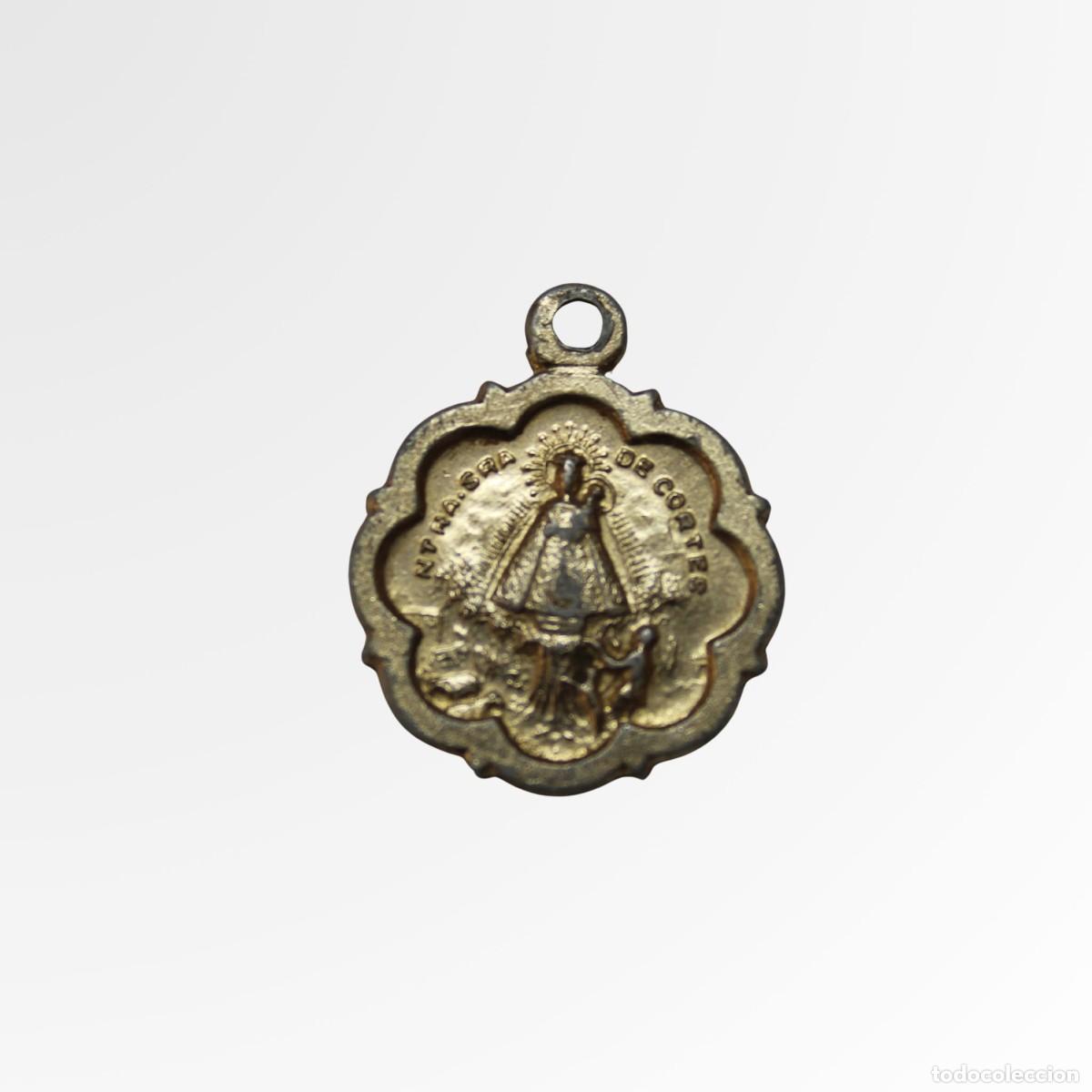Antig&uuml;edades: Medalla Virgen de Cortes 17mm Vintage