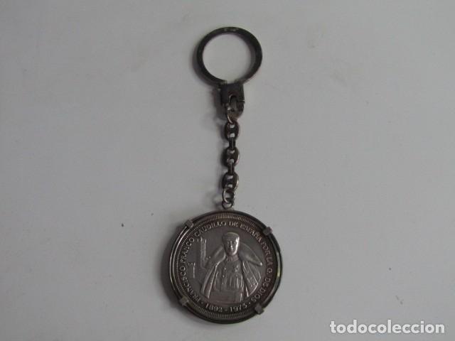 Antig&uuml;edades: PRECIOSO LLAVERO DE PLATA 1 ONZA .999 &ndash; Francisco Franco 1892-1975 - RAR