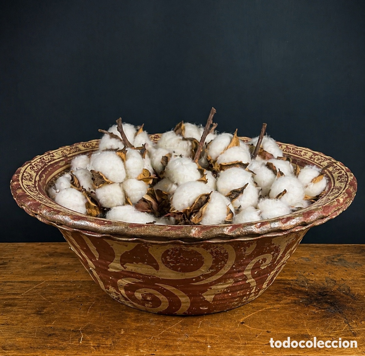 Antig&uuml;edades: Lebrillo de Manises, reflejo. S.XVIII