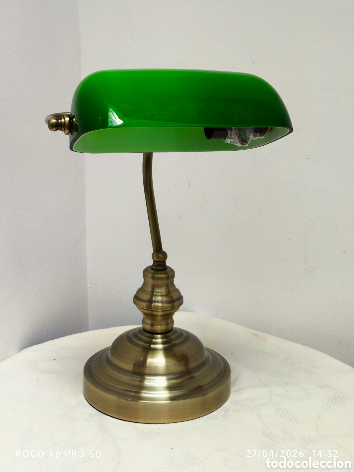 Antig&uuml;edades: Lampara estilo vintage banquero