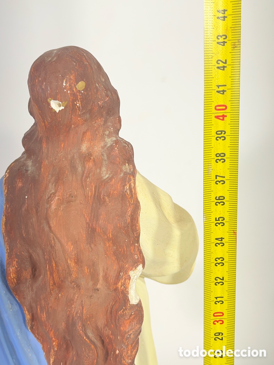 Antig&uuml;edades: Virgen Inmaculada Concepci&oacute;n policromada con querubines - Foto 9