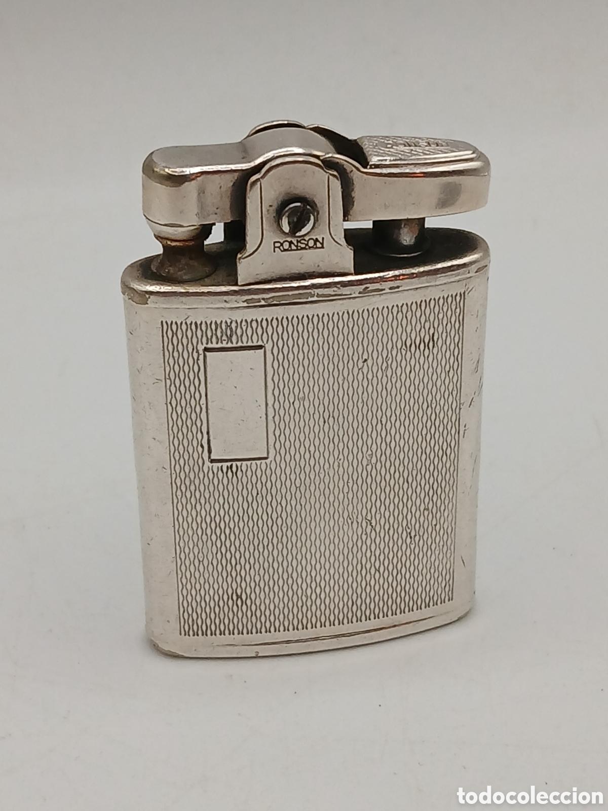 Antig&uuml;edades: Ronson. Mechero gasolina plata 925mls. Made in England