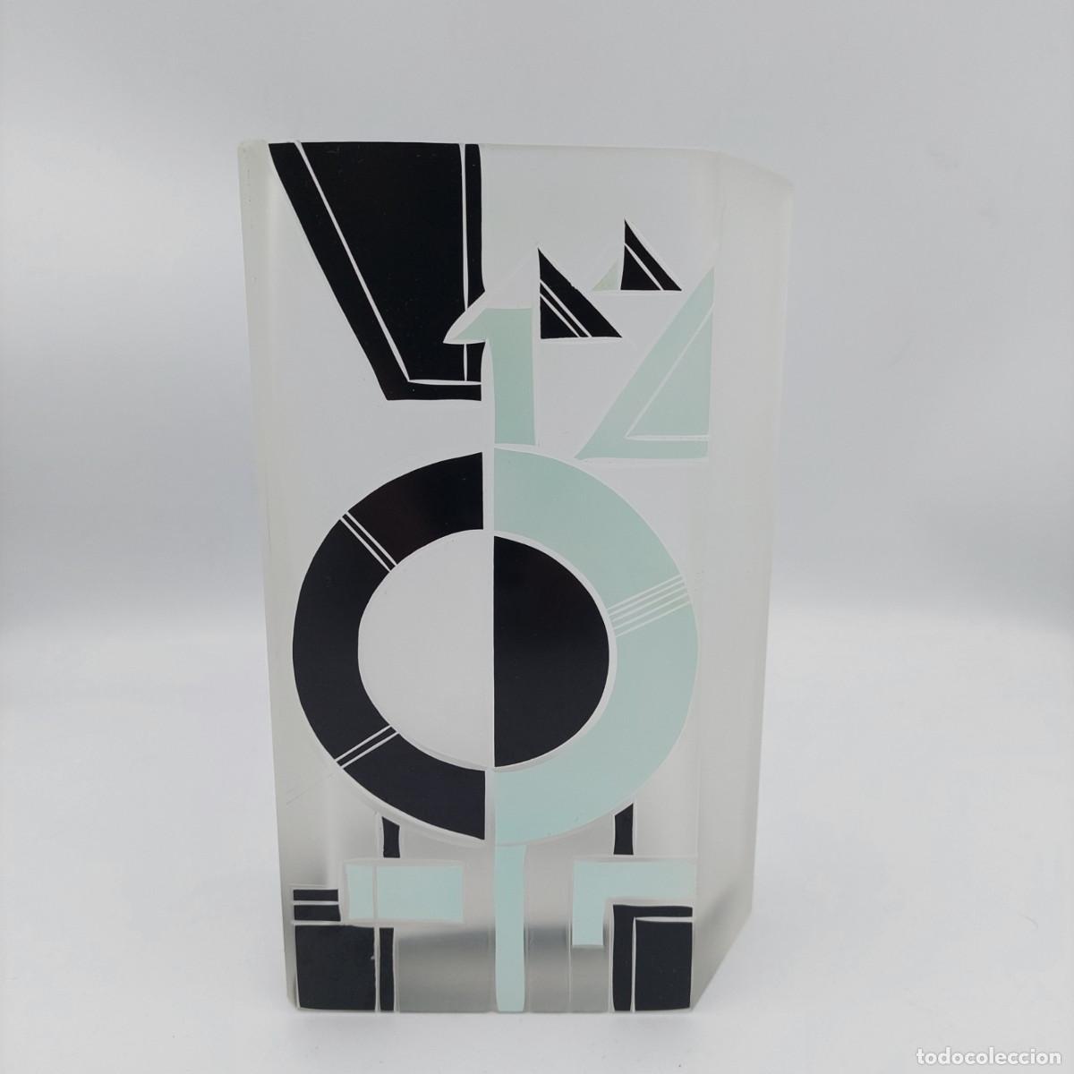 Antig&uuml;edades: Jarron de cristal Art Deco Karl Palda