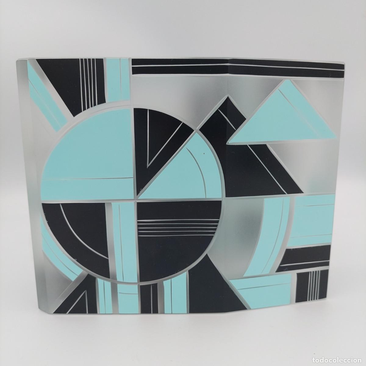 Antig&uuml;edades: Jarron de cristal Art Deco Karl Palda