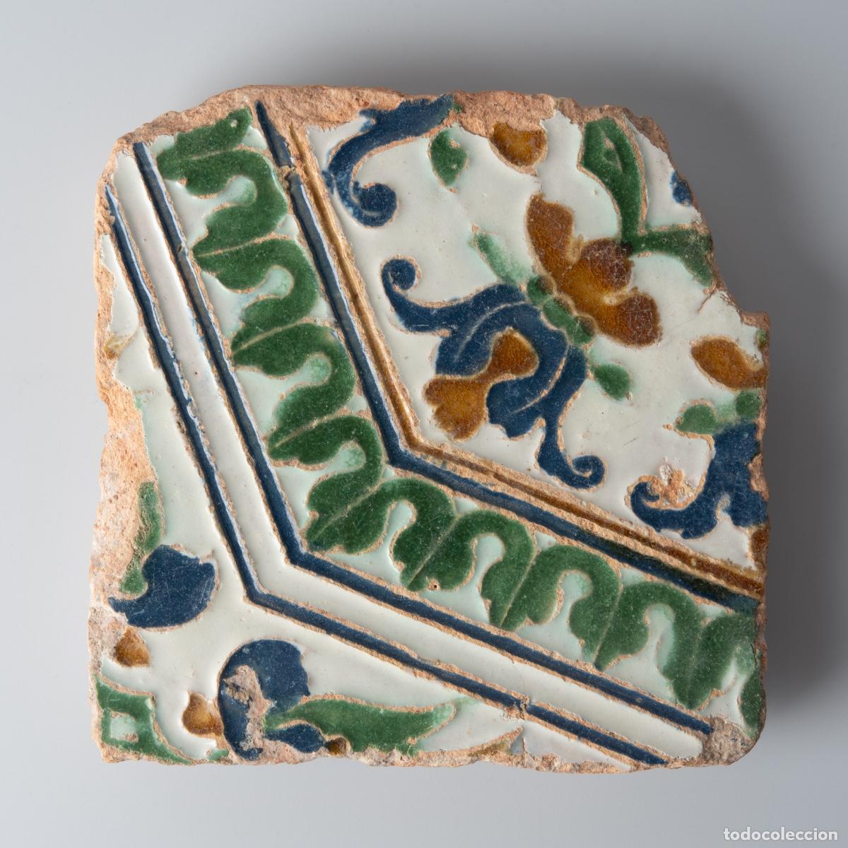 Antig&uuml;edades: Azulejo Toledo, Espa&ntilde;a - Siglo XVI - Arista/Cuenca