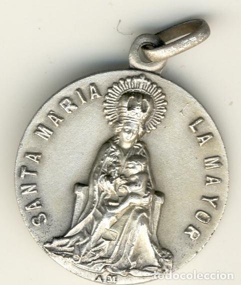 Antig&uuml;edades: MEDALLA DE SANTA MARIA LA MAYOR - PATRONA DE LA CIUDAD DE BURGOS