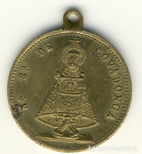 Antig&uuml;edades: MEDALLA DE LA VIRGEN DE COVADONGA - RECUERDO DE COVADONGA