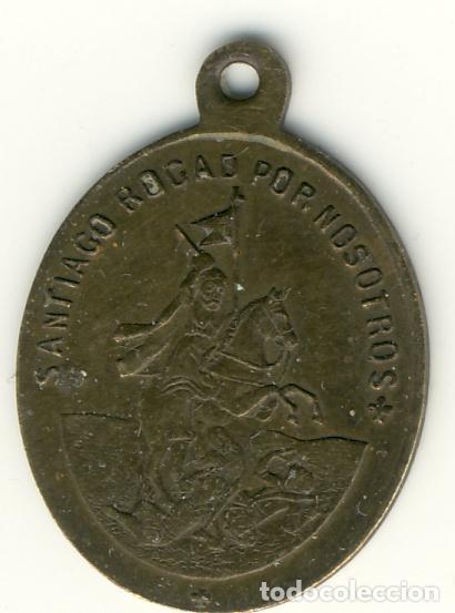 Antig&uuml;edades: MEDALLA DE SANTIAGO APOSTOL - JUBILEO COMPOSTELANO 1897