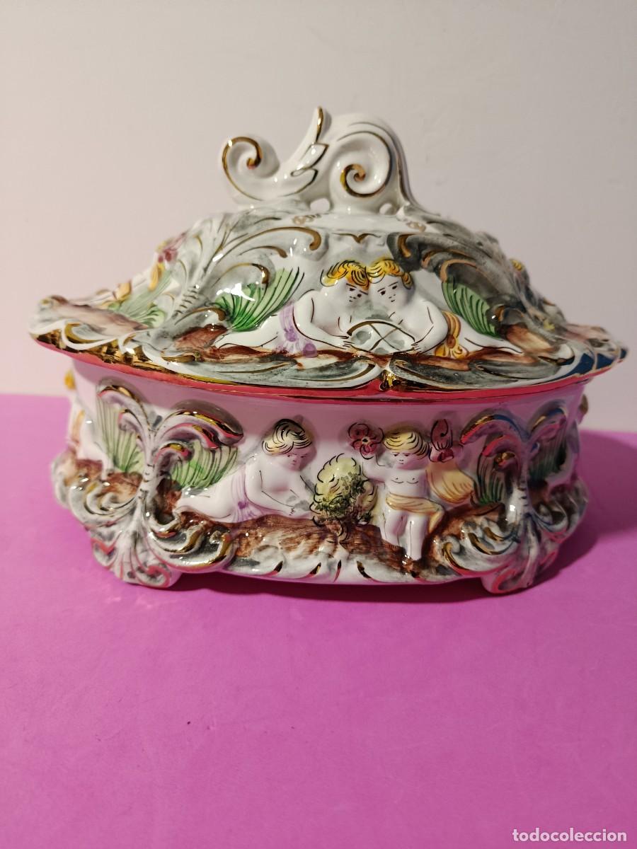 Antig&uuml;edades: SOPERA DE PORCELANA MARCA ALCOBACA.MADE IN PORTUGAL