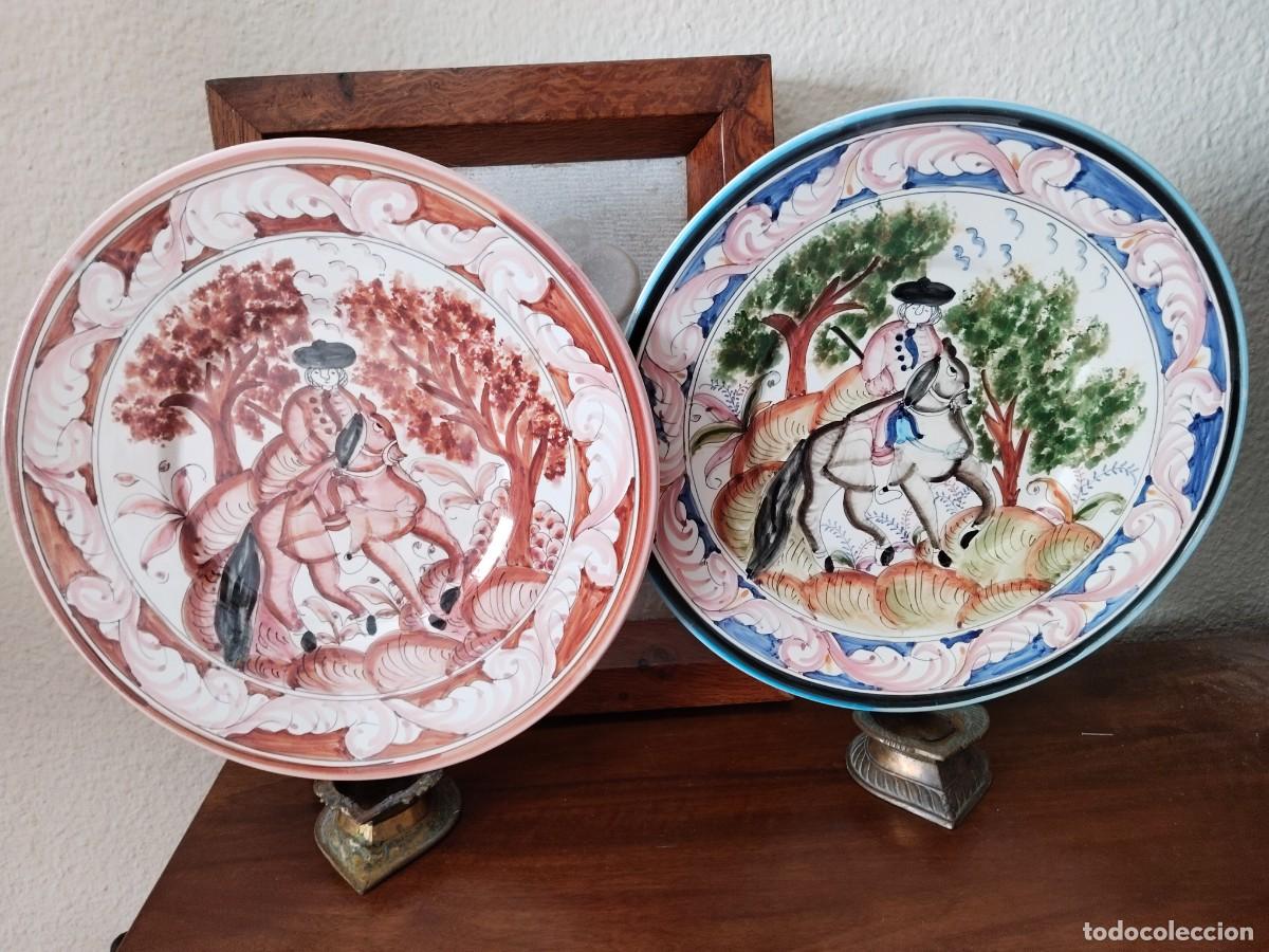 Antig&uuml;edades: Pareja de platos de Portugal. Flabal Lda. Ver.