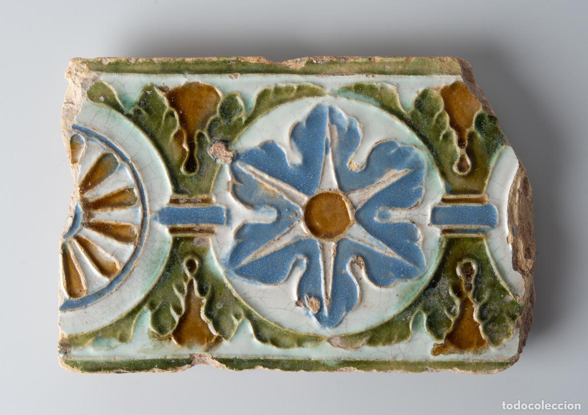 Antig&uuml;edades: Azulejo Toledo, Espa&ntilde;a - Siglo XVI - Arista/Cuenca