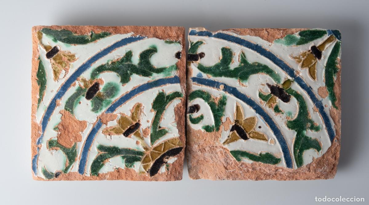 Antig&uuml;edades: Azulejos Toledo, Espa&ntilde;a - Siglo XVI - Arista/Cuenca