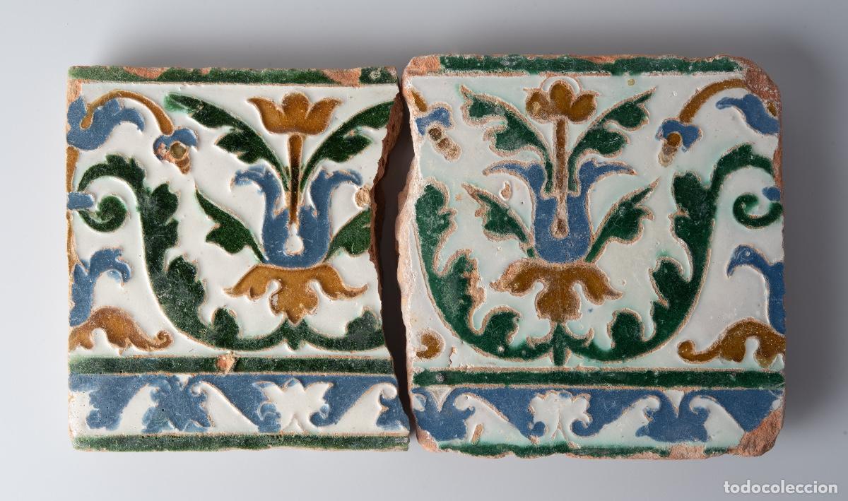 Antig&uuml;edades: Azulejos Toledo, Espa&ntilde;a - Siglo XVI - Arista/Cuenca