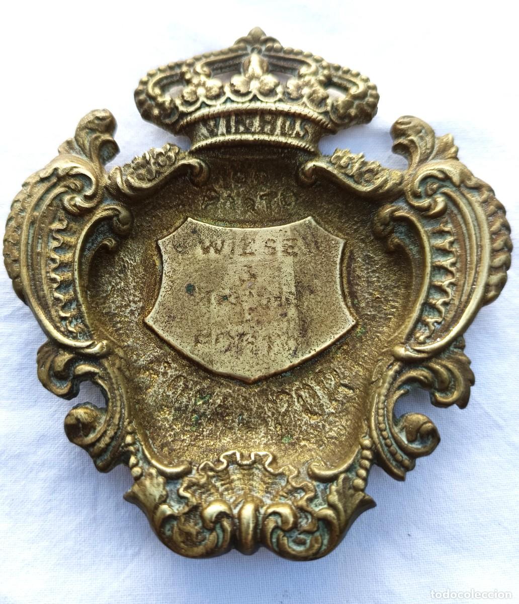 Antig&uuml;edades: Wiese & Krohn - Cenicero - Bronce dorado Portugal - 1900-1910