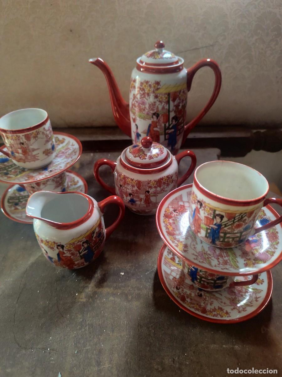 Antig&uuml;edades: Juego de caf&eacute; chino antiguo