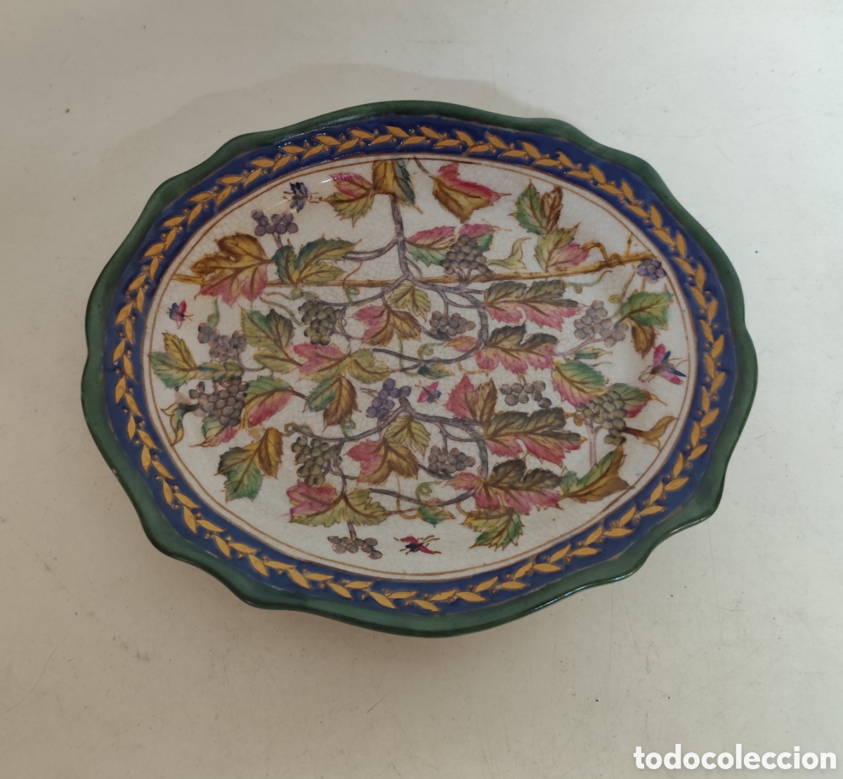 Antig&uuml;edades: Bandeja cer&aacute;mica antigua